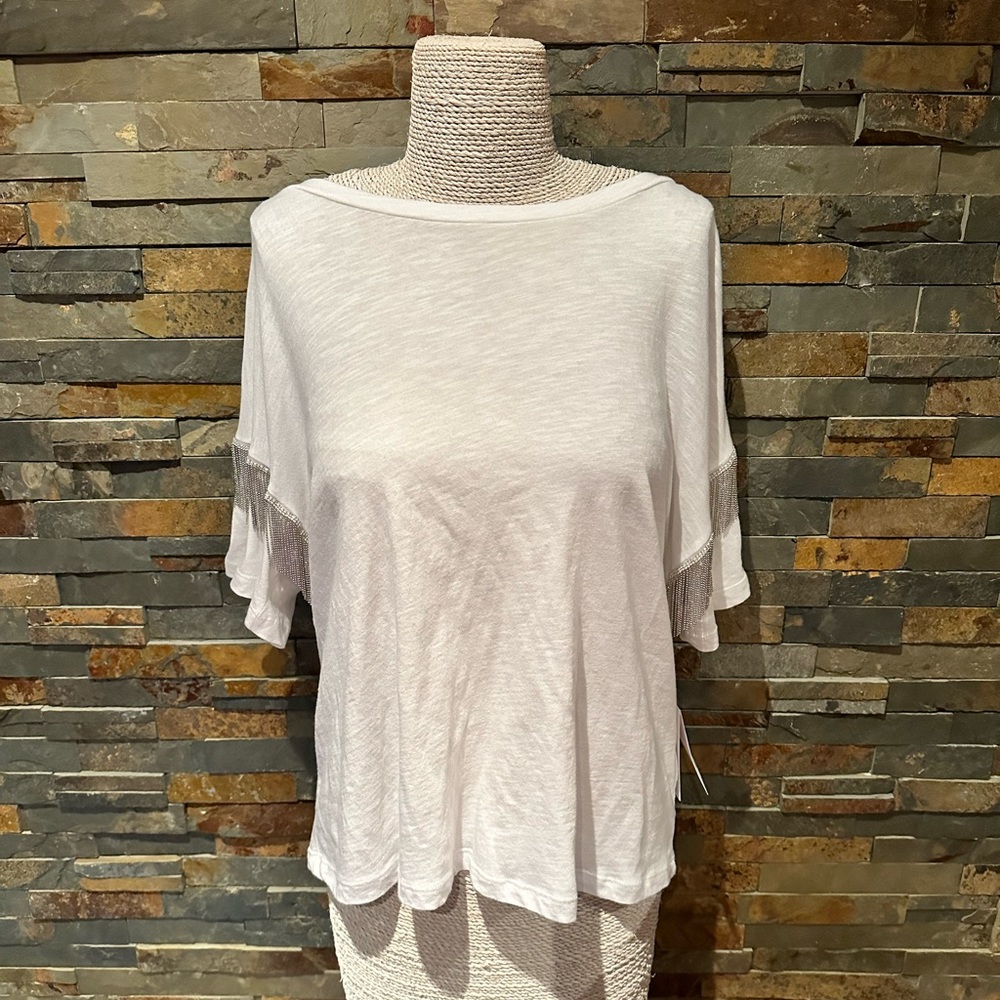 LNA Shimmy Tee. Sz. M NWT